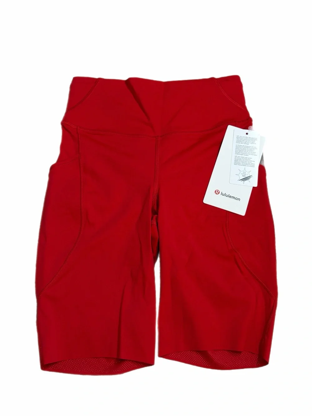 NWT Lululemon Fast and Free High-Rise Short 8” *Pockets (Oxford Red) Size 4